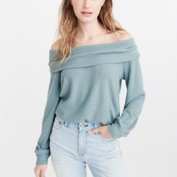 Abercrombie Fitch Off Shoulder Ribbed 